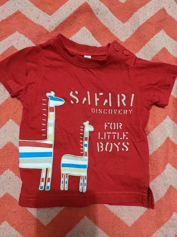 T-shirt safari T.3 mois