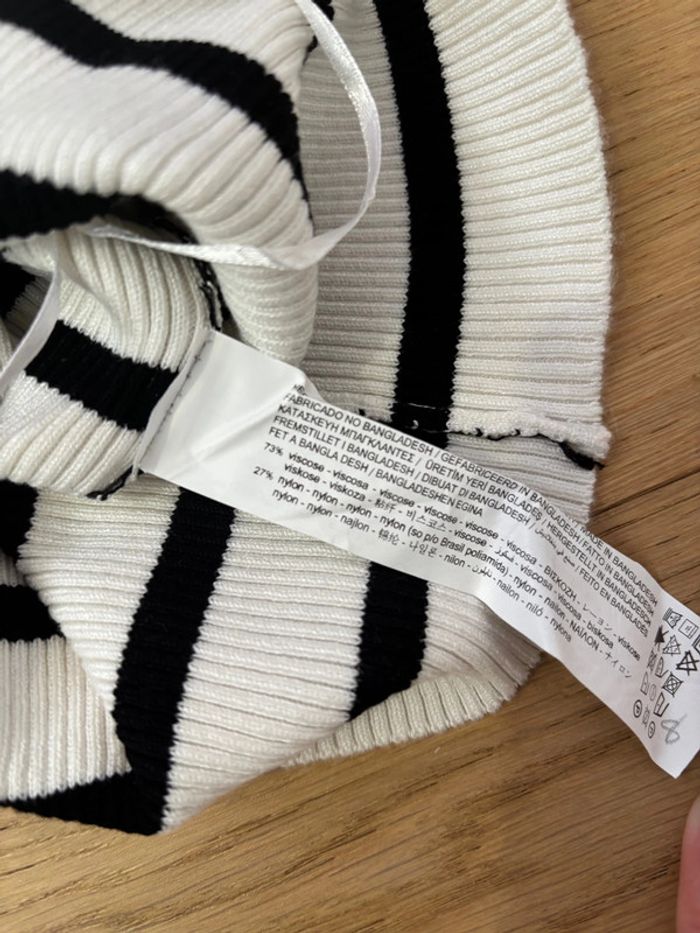 Neuf - débardeur croc top taille M stradivarius - photo numéro 4