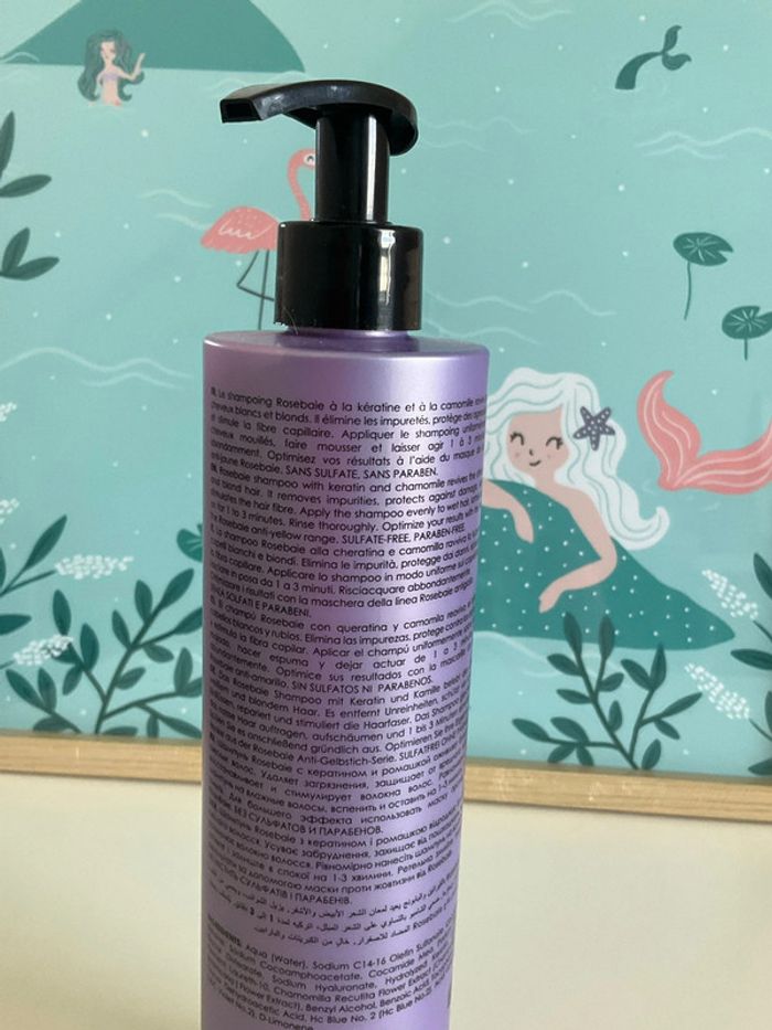 Shampoing lumière professionel 500ml Blond et Blanc Rosebaie - photo numéro 8