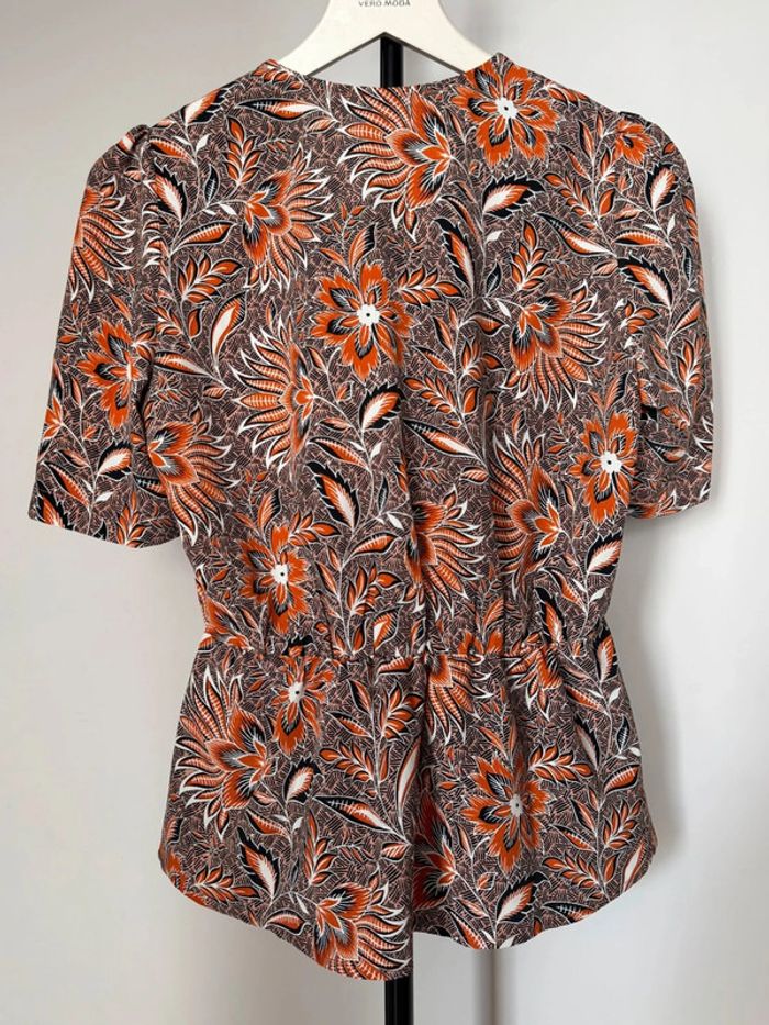 Top haut orange gris v cache coeur 36 Morgan - photo numéro 4