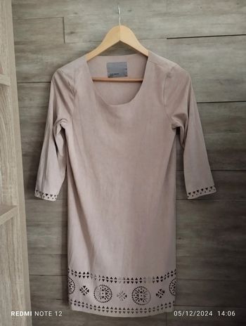 Robe rose poudré suédine Véro Moda TS