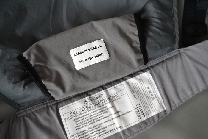 Porte-bébé Love Radius HoodieCarrier Flannel Grey 0-36+ - photo numéro 8