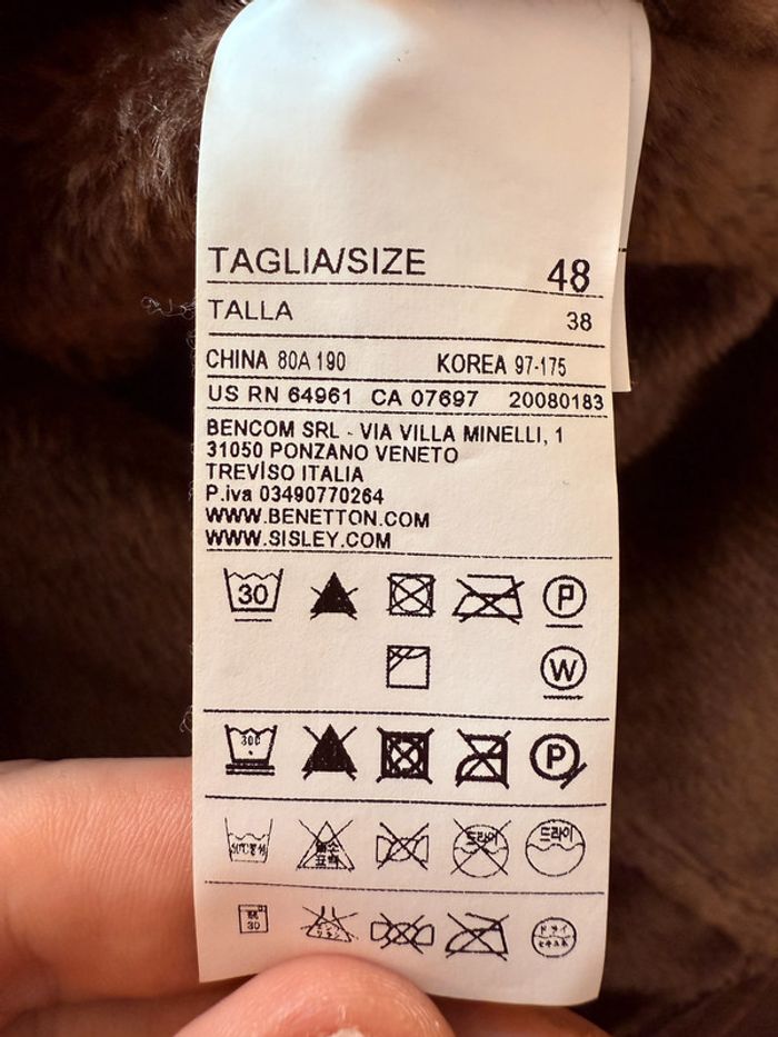 Long manteau Stile Benetton Taille 38 - photo numéro 4