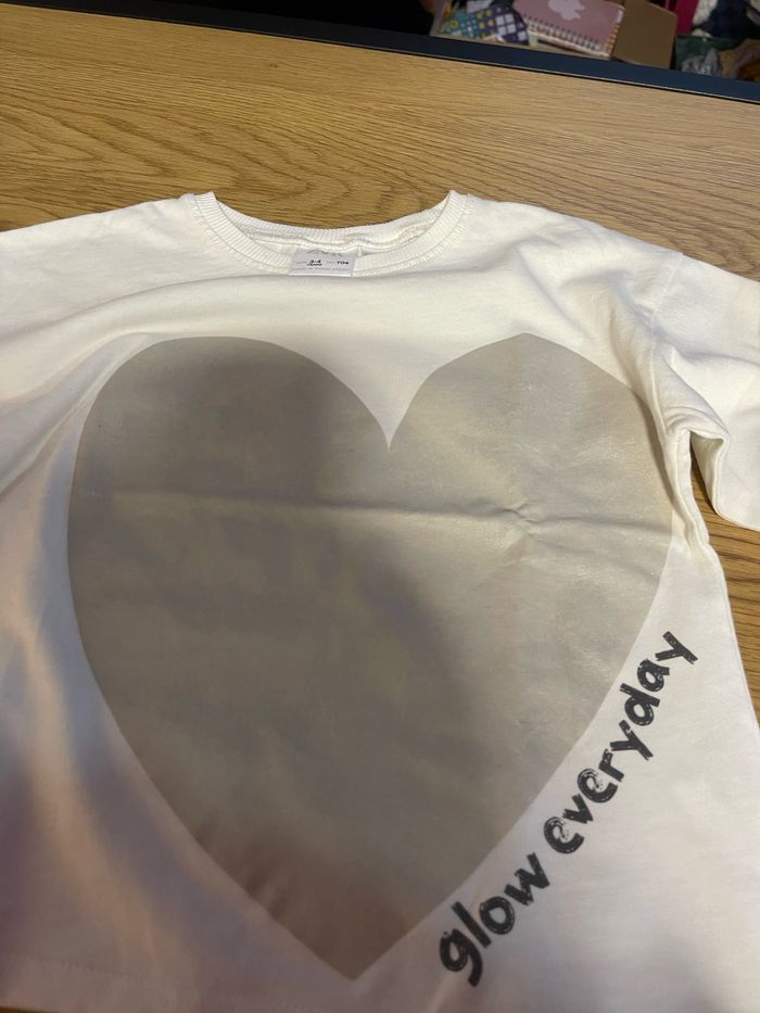 T shirt ML fille taille 104 - photo numéro 5