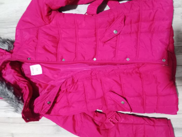 Doudoune mi-longue rose foncée taille 40 - photo numéro 2