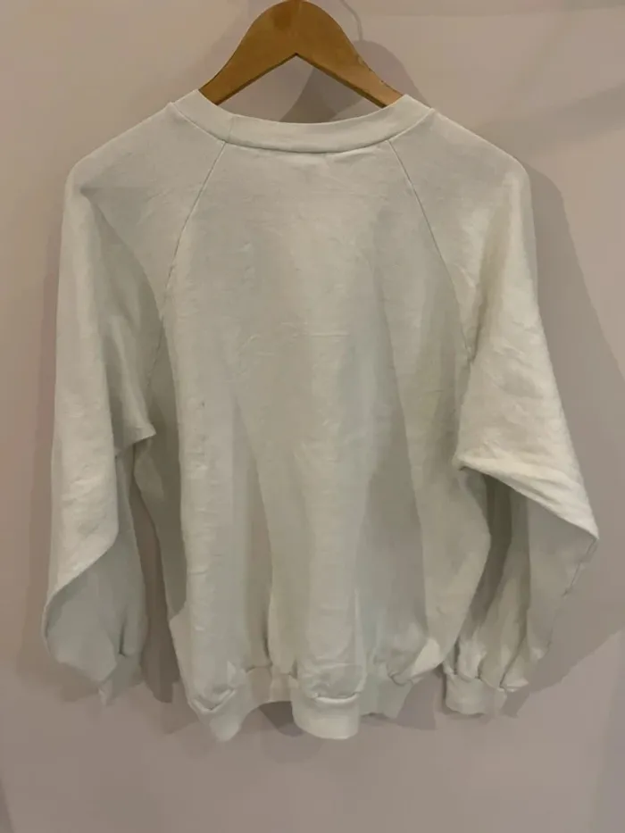 Crewneck Womens XL Vintage white Hazelwood Made in USA 🇺🇸 - photo numéro 11