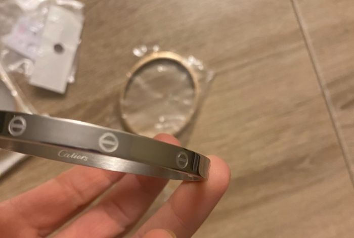 Bracelet en acier inoxydable / jonc - photo numéro 4