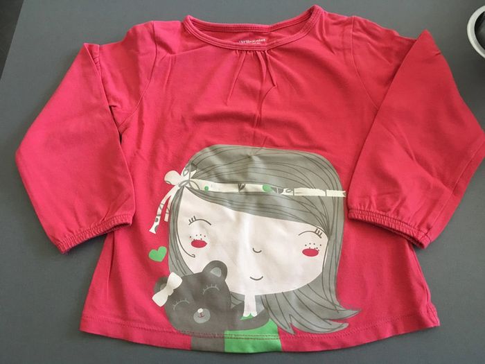 Vertbaudet haut polo vêtement fille enfant taille 4 ans