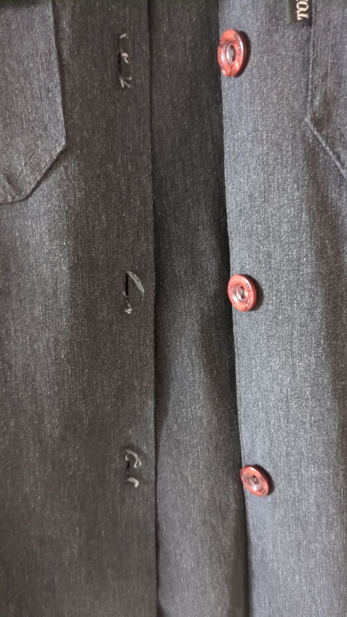 Chemise stretch grise 14 ans - photo numéro 5