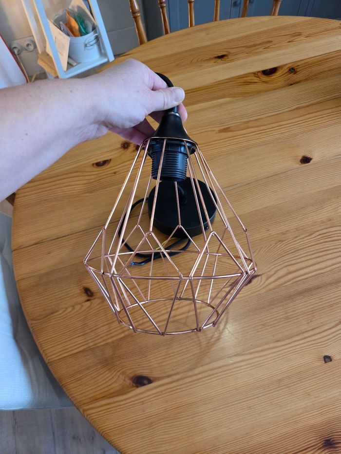 Suspension luminaire or rose - photo numéro 2