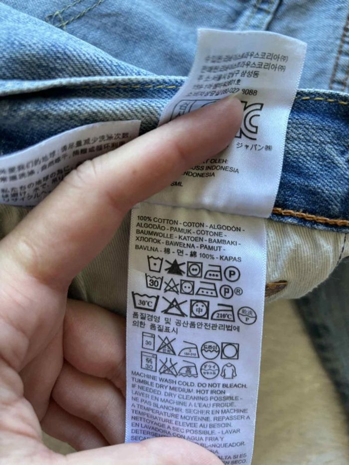 Jean levi’s 501 homme bleu effet délavé coupe regular straight droit taille W33 42/44 L L34 - photo numéro 10