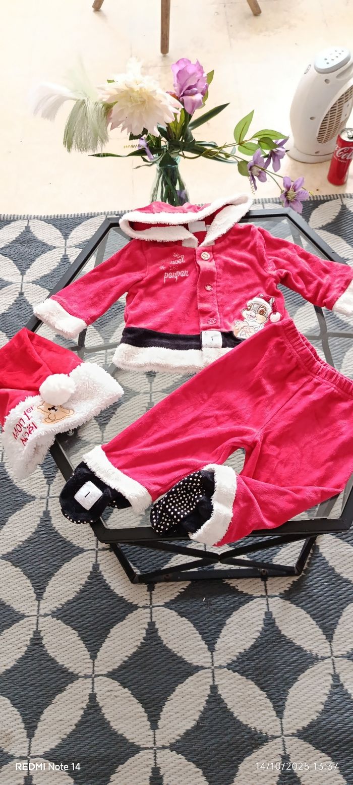 🎄✨ Ensemble bébé fille Disney Bambi – 3 pièces – Taille 6 mois ✨🎄