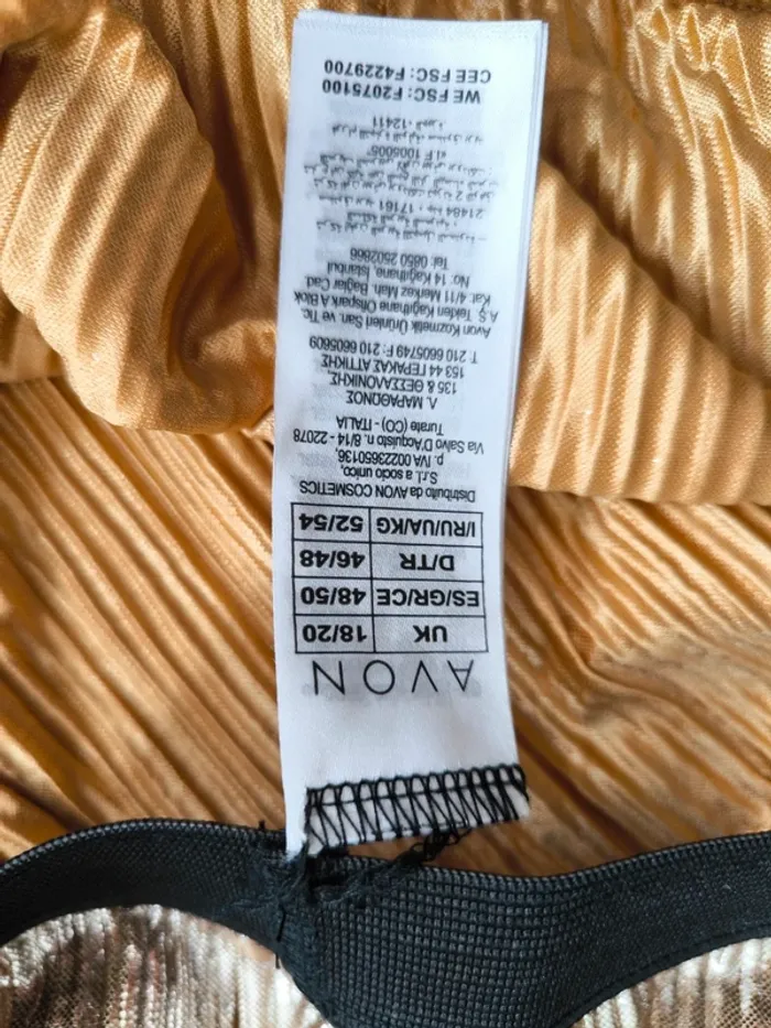 Jupe plissée dorée Avon – Taille 46/48 – Neuve - photo numéro 4