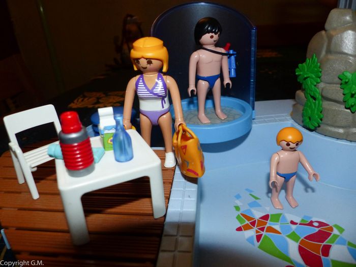 Lot playmobils la grande piscine avec toboggan - photo numéro 5