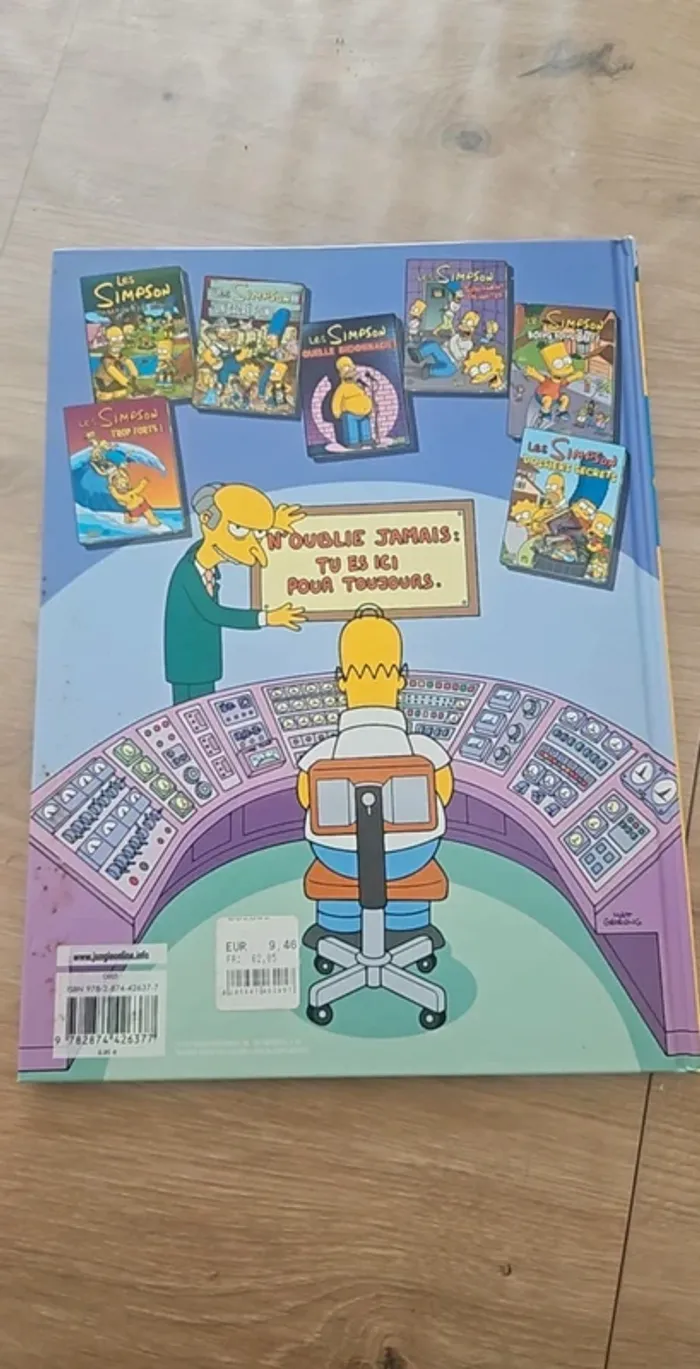 Bd les Simpson gros bosseur - photo numéro 2