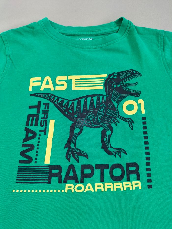 💚 T-shirt manches courtes Raptor - 8 ans - In extenso - Très bon état 💚 - photo numéro 2