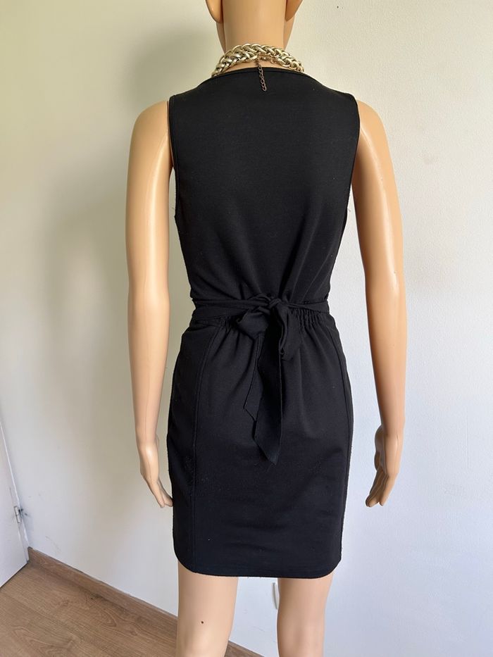 Robe noire et beige sans manches Rinascimento taille M état satisfaisant (taille petit) - photo numéro 5
