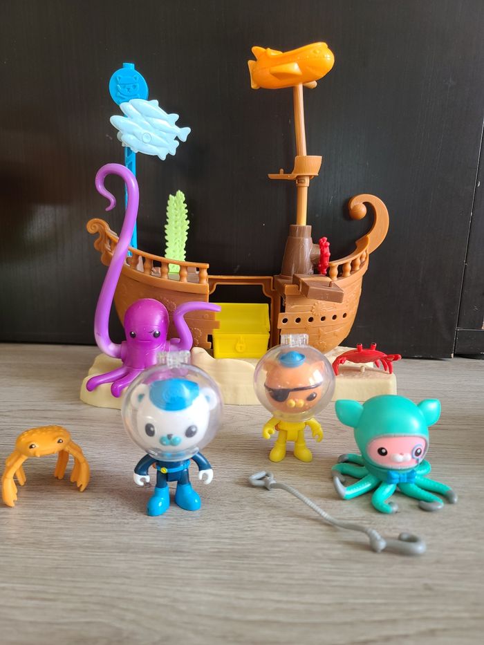 ‼️Très rare‼️Octonauts Bateau naufragé de Calico-Jack + personnages et accessoires - photo numéro 3