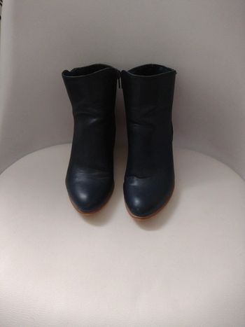 Bottines bleu marine camaïeu