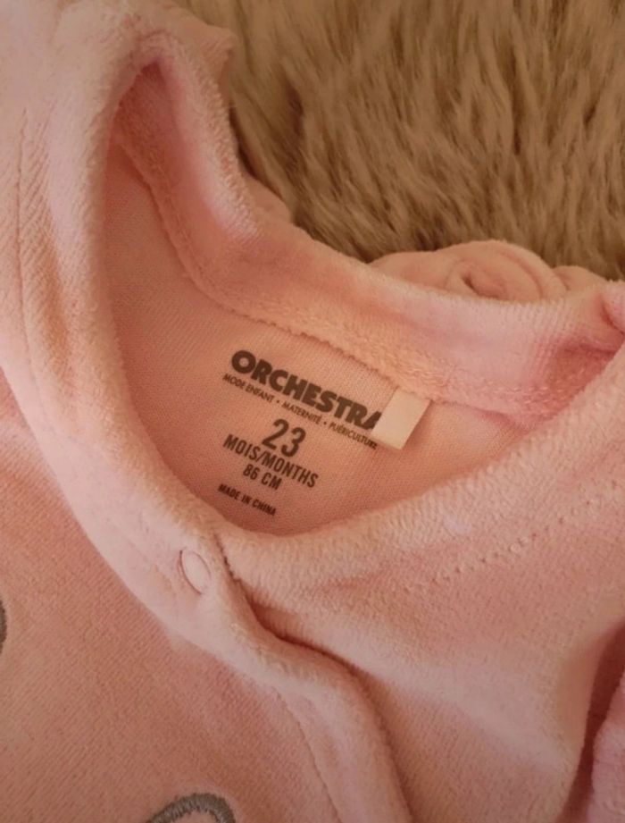 Pyjama chaud rose orchestra 23 mois - photo numéro 2