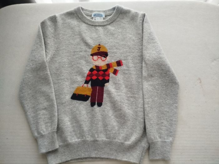 Pull cachemire Jacadi garçon 6 ans