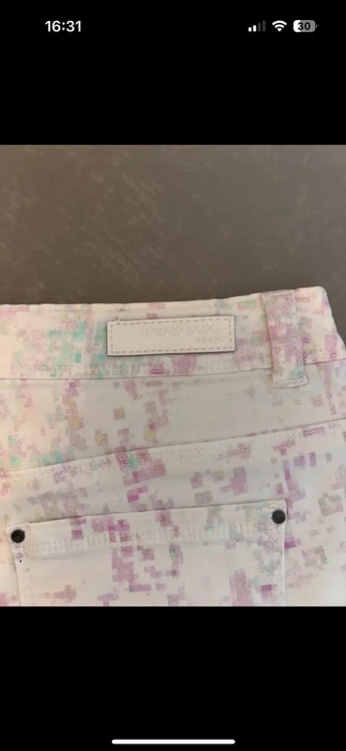 Short blanc été en jeans - photo numéro 4