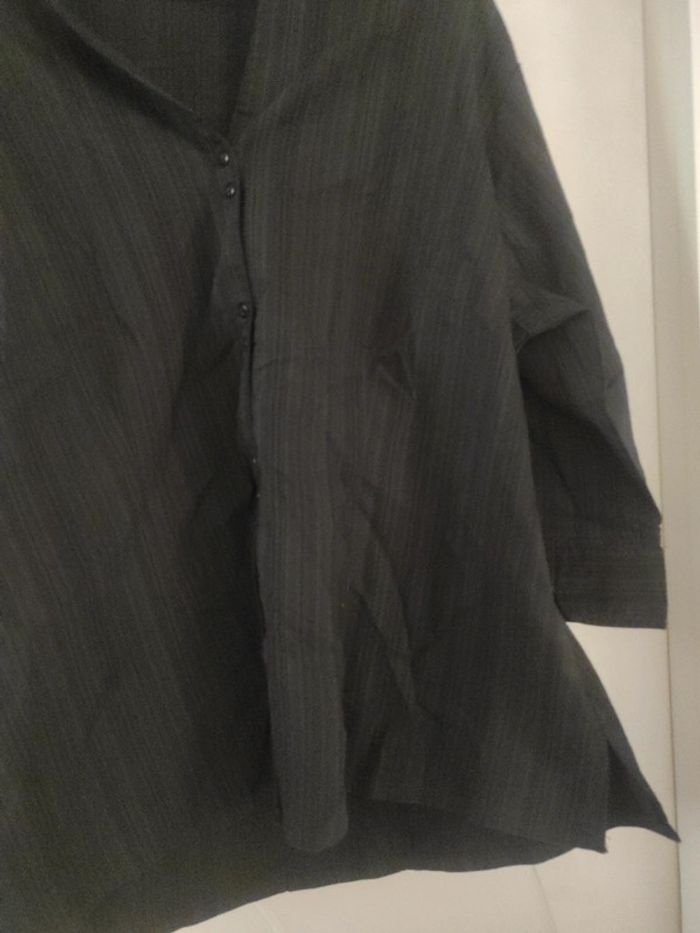 Chemise noir femme a rayures - photo numéro 2