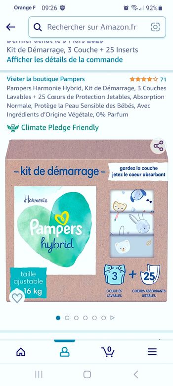 Couches lavable avec insert