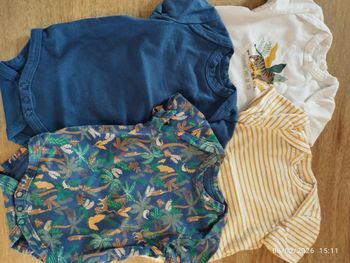 Lot de bodies manches courtes