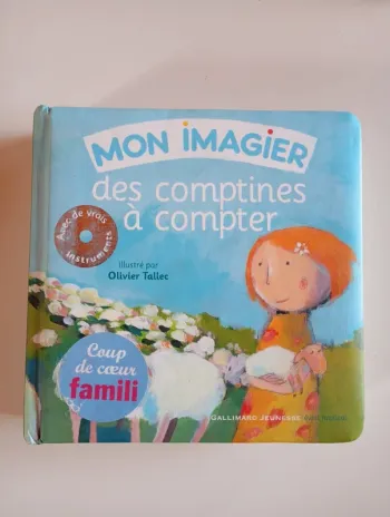 Livre cd : mon imagier des comptines à compte