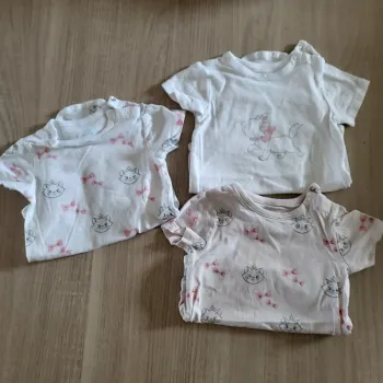 Lot 3 bodies Disney Marie 12 mois