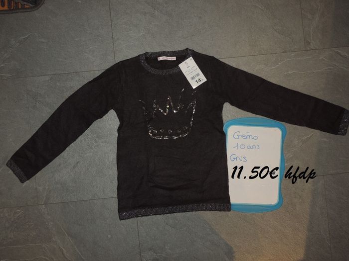 pull gémo taille 10 ans