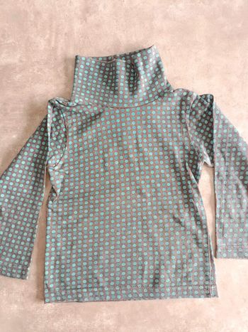 Tee shirt manches longues col roulé