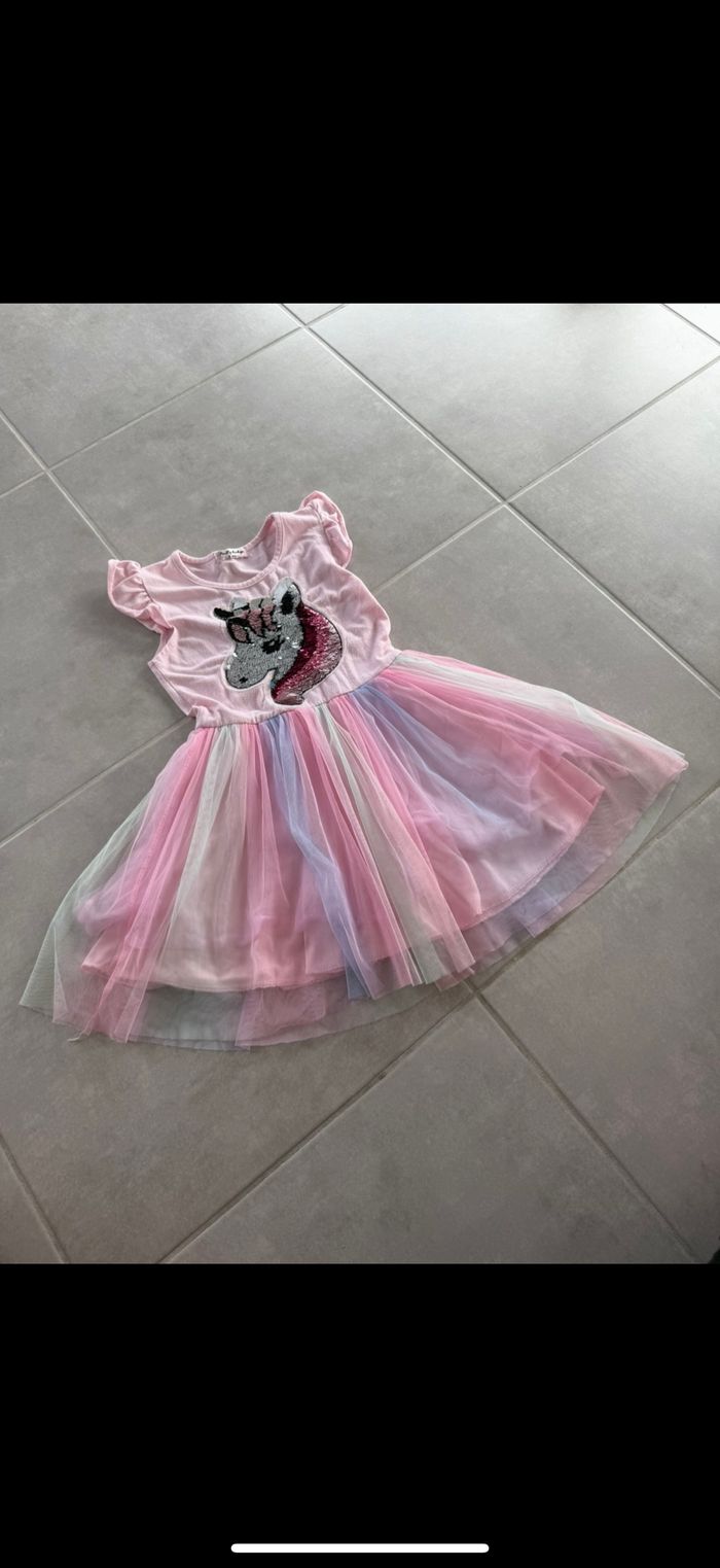 Robe Licorne avec tulles 8 ans