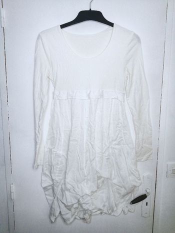 Robe blanche à fronces - Freeside