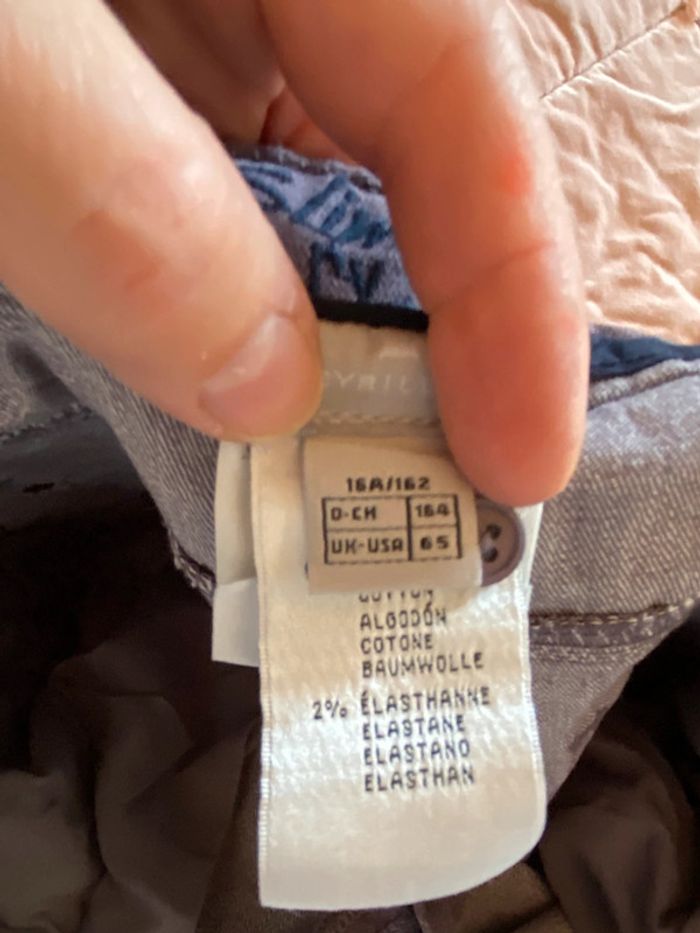 Jean slim mauve /violine Cyrillus taille 16 ans. - photo numéro 6