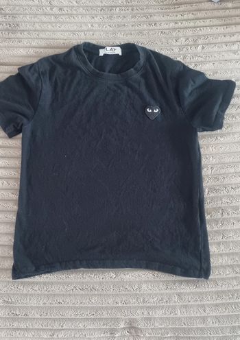 T-shirt noir Comme des garçons