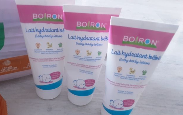 Lot de trois laits hydratants bébé BOIRON