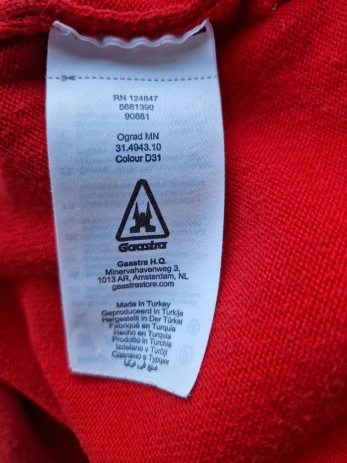 Pull col v rouge - m  - gaastra - photo numéro 8