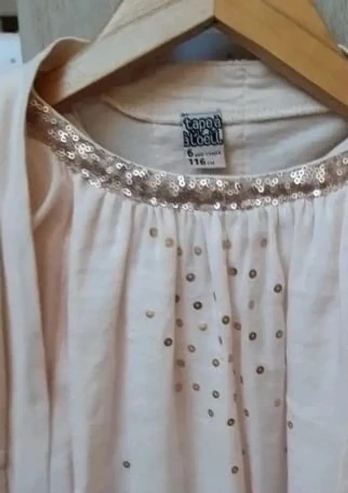 Robe pour occasions et son gilet assorti tape à l'oeil 6 ans état neuf - photo numéro 2
