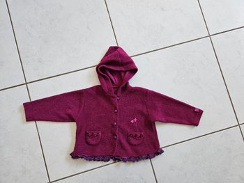 Gilet à capuche fille 3 ans BBF4