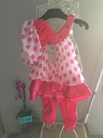 Ensemble fille 12 mois Chicaprie