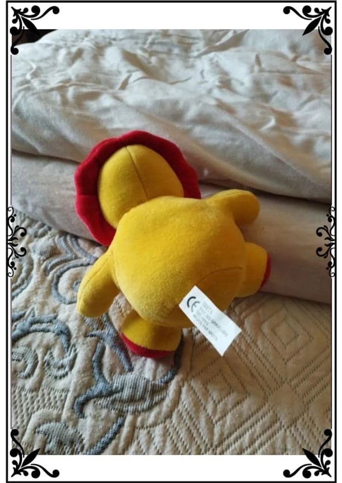 Mini peluche lion rouge et jaune - photo numéro 13