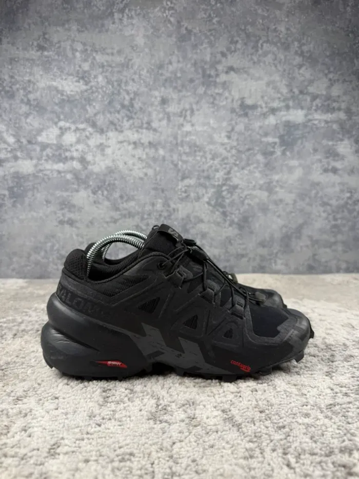 Salomon SpeedCross 6 - Trekking Shoes - Triple Black - photo numéro 3