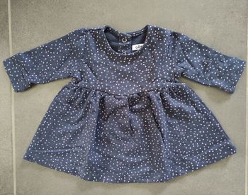 Robe bébé fille manches longues neuve