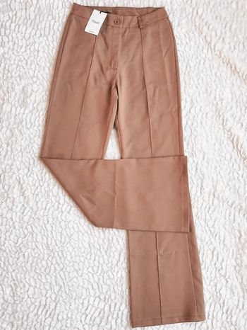 Pantalon évasé taille haute marron Thead. Modèle KLOE Pant 38 M