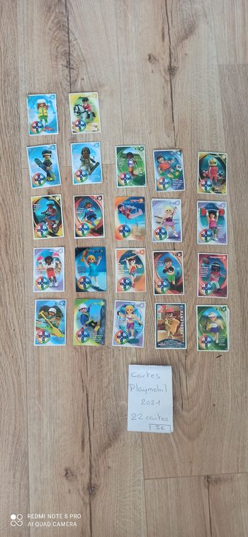 22 cartes playmobils