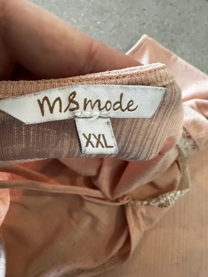 Débardeur rose MS Mode, taille XXL, très bon état - photo numéro 2