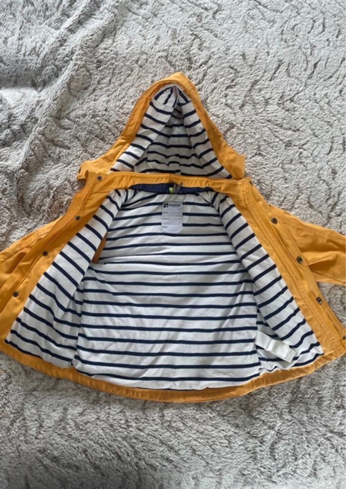 Veste de pluie manteaux kway Coupe-vent à capuche amovible 2 ans - photo numéro 2