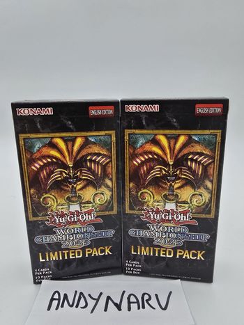 Yu-Gi-Oh! JCC / TCG – World Championship 2025 – 2 Display (10 Boosters chacun) – UK